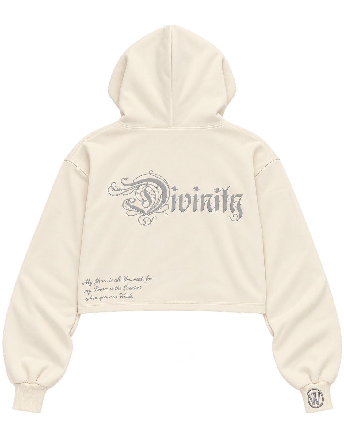 D1 Hoodie Cream Women's back