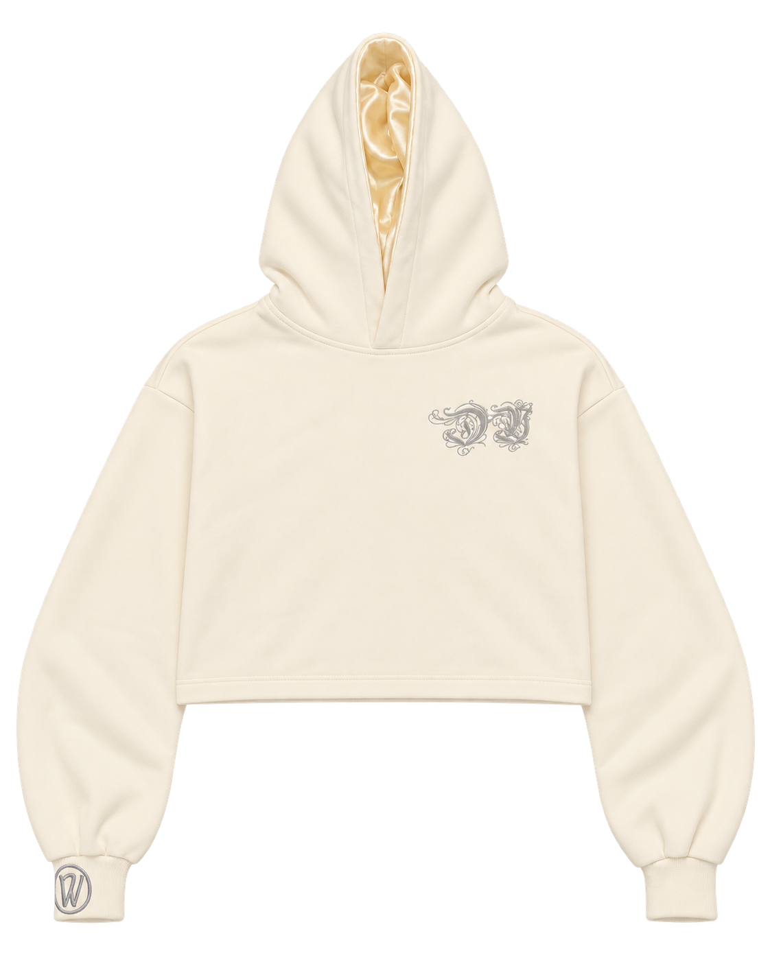 D1 Hoodie Cream Women's front